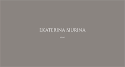 Desktop Screenshot of ekaterinasiurina.com
